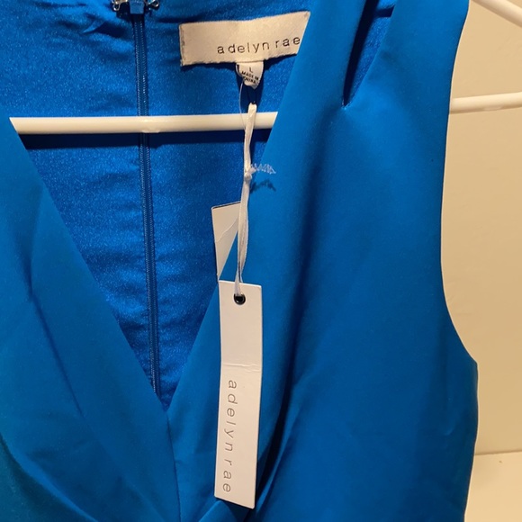 Royal blue lined sleeveless, above the knee length - Picture 2 of 3